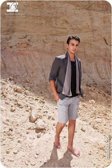 Editorial de moda masculina en exterior, 2016.